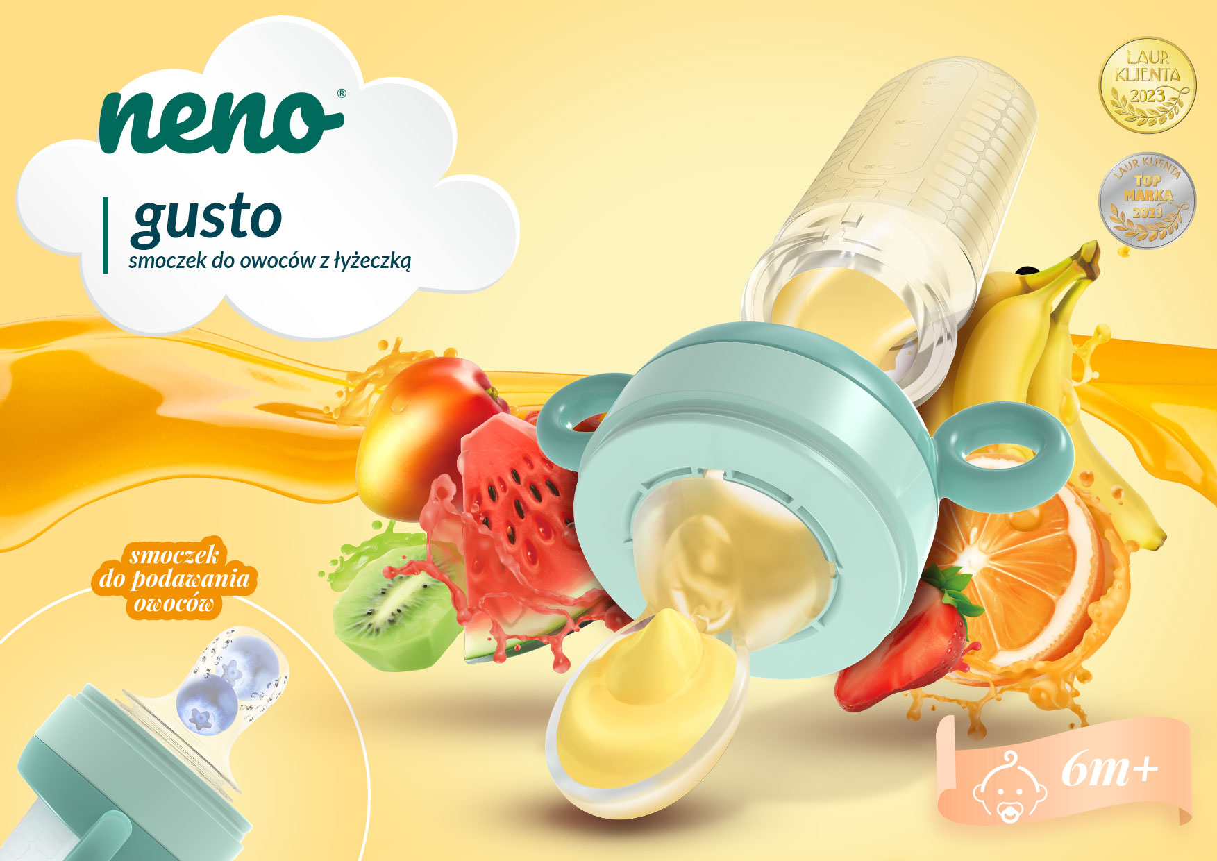 smoczek do podawania owoców